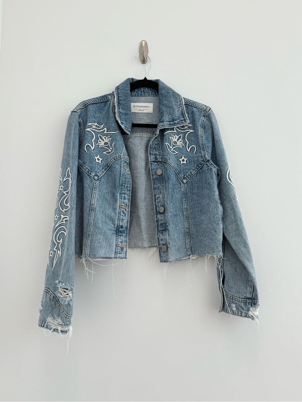 Y2K Western Cropped Denim Jacket